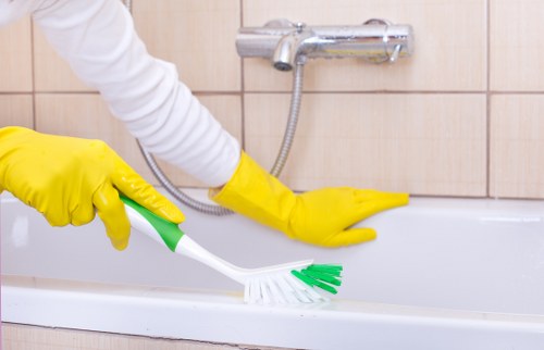 Professional gutter clearance on a property in Chiswick