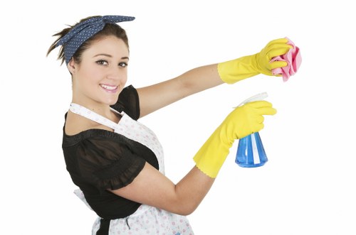 Professional cleaning of a mixed-use communal entrance in Chiswick